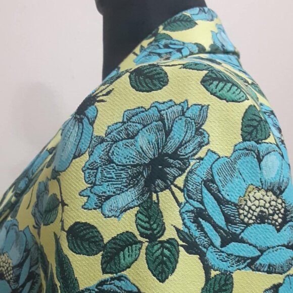 ALICE + OLIVA MACEY NOTCH COLLAR FITTED FLORAL BLAZER SIZE 6 - Picture 6 of 16